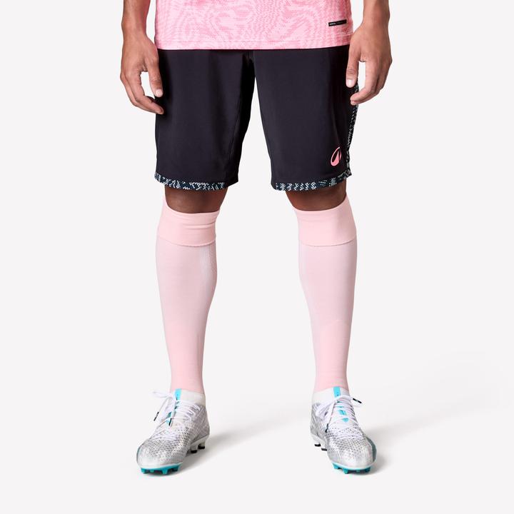Immagine prodotto Kipsta Damen/Herren Fussball Shorts - Viralto II Snake schwarz/grau (XXL)