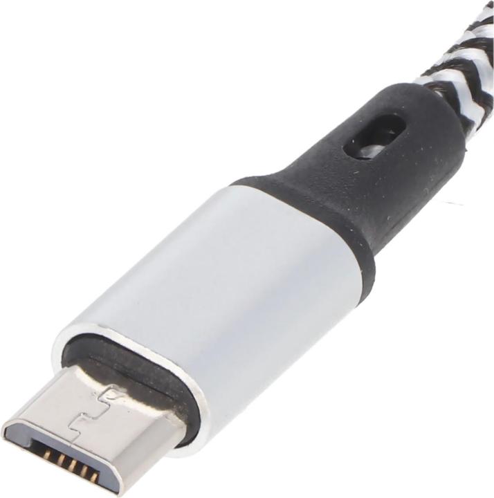 Actual product image Heitech Universal charging cable 3in1 for Apple, USB-C, Micro-USB