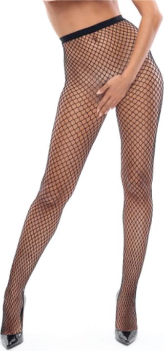 Actual product image MissO MI P700 pantyhose open crotch fishnet black 20den L/XL (XL)