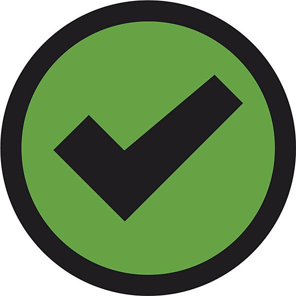 Immagine prodotto smiT Pellicola magnetica CHECK, Ø 50 mm, conf. da 20 pz., verde / rosso. (20 x)