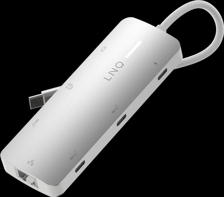 Image du produit LINQ Connects 8in1 PRO USB-C Multiport Hub 140W (USB-C, 8 Ports)