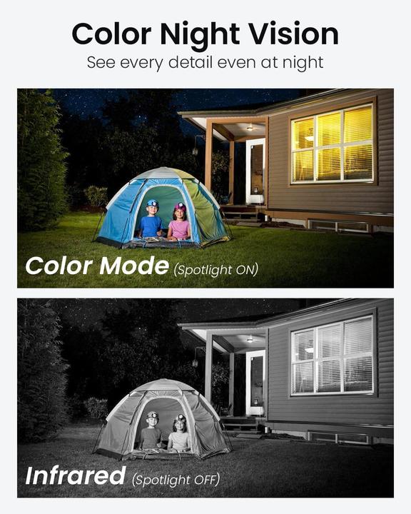Actual product image Dekco Outdoor surveillance camera, IP66, White (2304 x 1296 Pixels)