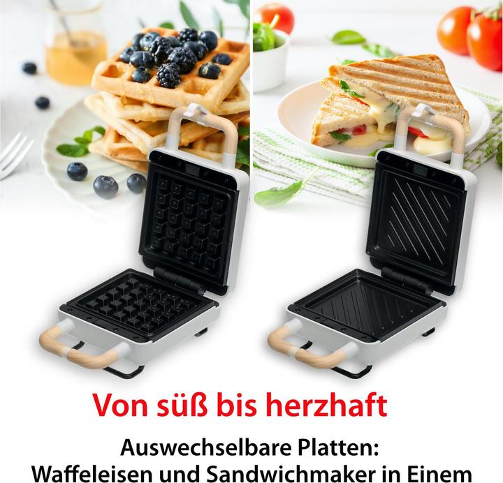 Actual product image ADE Waffle Iron White