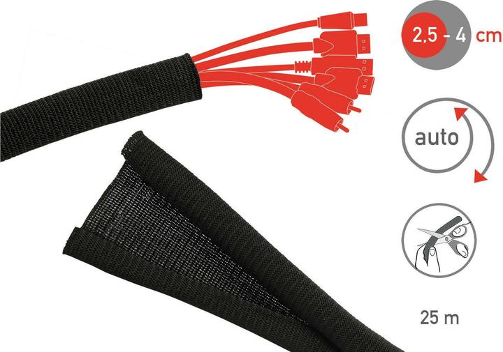 Actual product image Label-the-cable cable tube (Cable conduit, 2500 cm)
