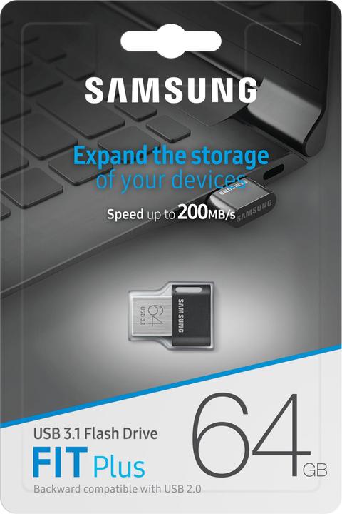 Actual product image Samsung Fit Plus (64 GB, USB 3.1, USB-A)