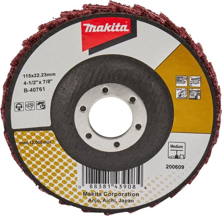 Makita Zubehör B-40761 Fächerscheibe 115 mm mittel (Mittel)