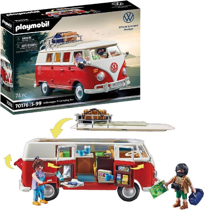 Produktbild Playmobil Volkswagen T1 Camping Bus (70176, Playmobil Volkswagen)