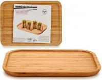 Actual product image Natec small rectangular bamboo table aperitiv