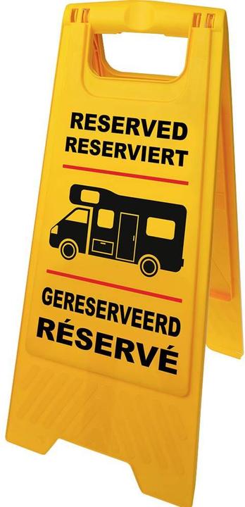 ProPlus Panneau de marquage "Réservé" pour "Camping-car