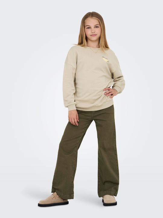 Produktbild Only Locker geschnitten Rundhals Junior Tief angesetzte Schulter Sweatshirt Sweatshirt (146)