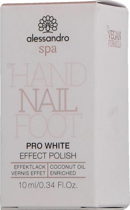 Produktbild Alessandro Spa - Pro White Nail Effect Polish (Transparent, Farblack)