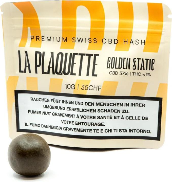 Actual product image La Plaquette CBD Hash - Golden Static (10 g)
