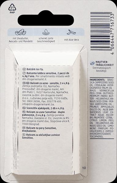 Produktbild dm Balea Lippenpflege Sensitive Duopack