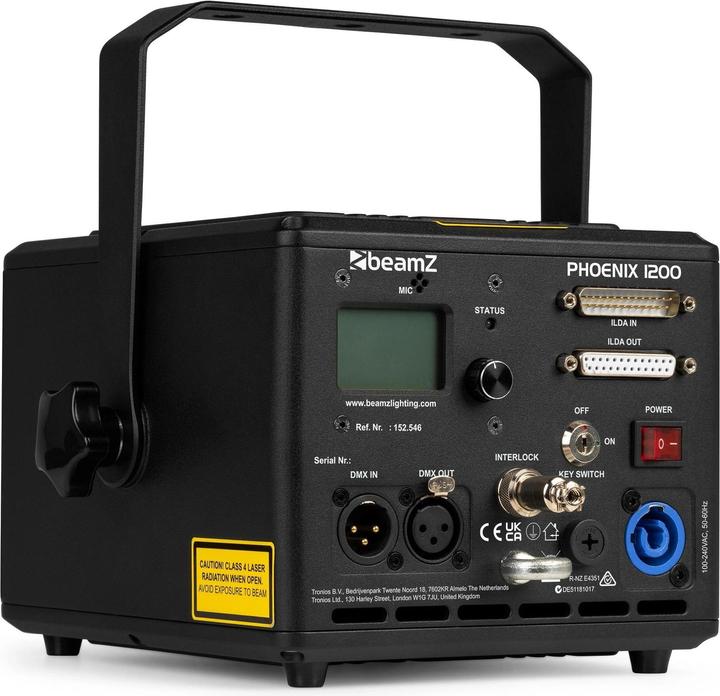 Image du produit BeamZ Phoenix 1200, Type : Laser, Equipement : Changeur de couleur