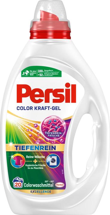 Productafbeelding Persil Flüssigwaschmittel Kraft-Gel Color 20 WG, 0.9 l (20 Wascycli, Vloeibaar wasmiddel)