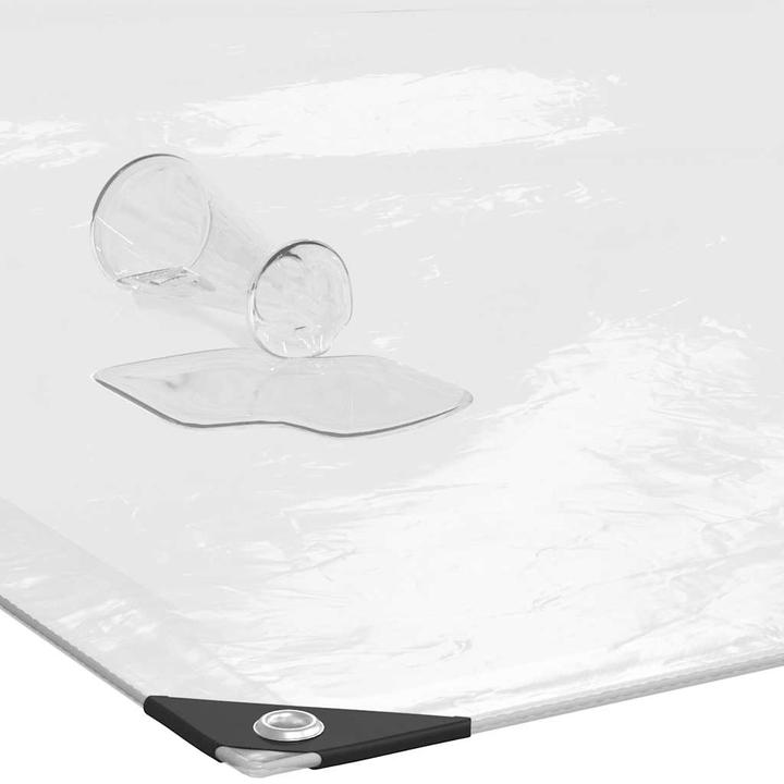 Image du produit VidaXL Bâche transparente avec oeillets 4x4 m polyéthylène bâche transparente (400 x 400 cm)