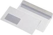 Mailmedia Envelope chamois, DIN long, with window 80 gsm, self-adhesive, with brown inner print (DL, 1000 x)