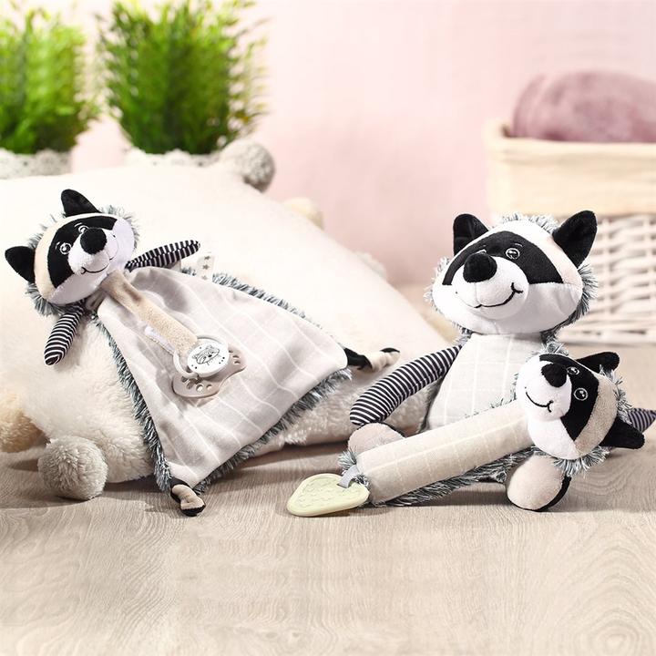 Image du produit Babyono Doudou - sieste avec attache-tétine, RACOON ROCKY, 747