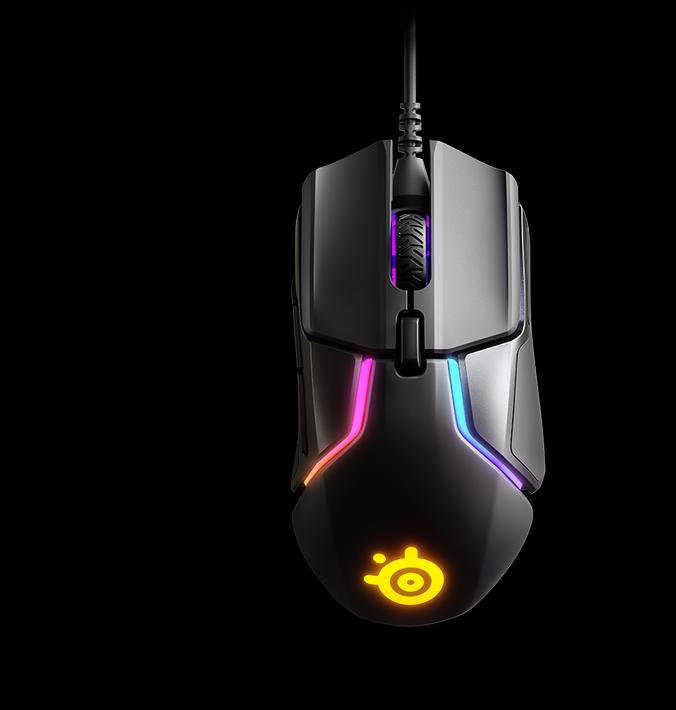 Actual product image SteelSeries Rival 600 RGB 12000 CPI TrueMove3+ Dual Optical Gaming Mouse 62446 (Cable)