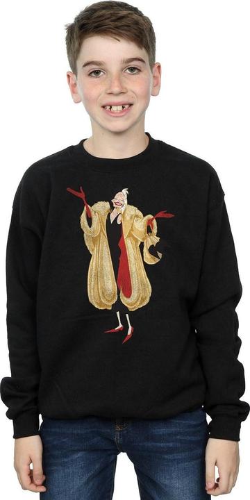 Actual product image Disney Boys 101 Dalmatians Classic Cruella De Vil Sweatshirt (140, 146)
