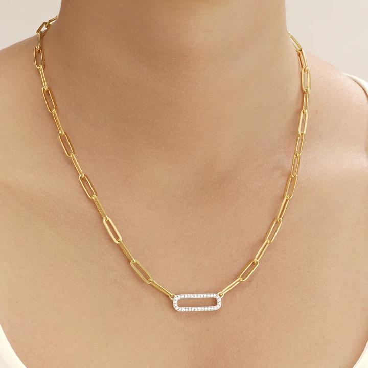 Produktbild Charles Garnier Zweifarbige Silberkette, Zirkonoxid (925er Silber)
