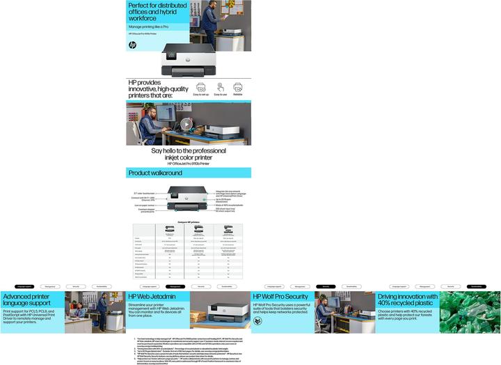 Actual product image HP OfficeJet Pro 9110b (Thermal printing, Colour)