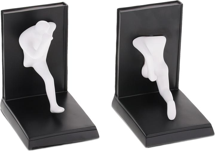 Relaxdays 2x bookends (12 x 9.5 x 14.5 cm)