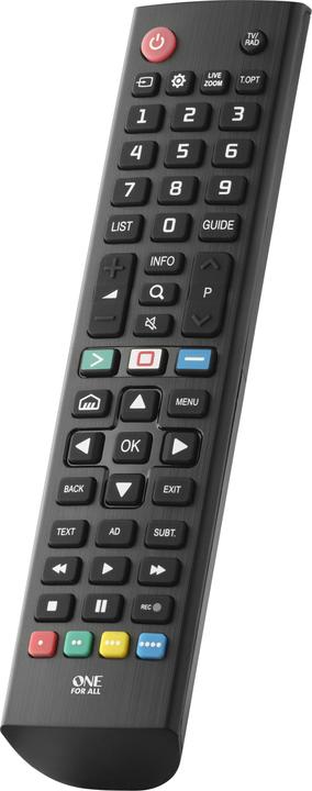 Produktbild One for All URC4911 - LG 2.0 Ersatz Fernbedienung (Gerätespezifische Fernbedienung, Infrarot)