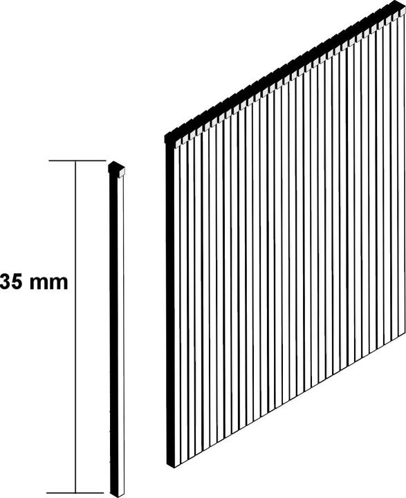 Actual product image Makita Upset head nail Brads 35 mm 5000 pieces galvanized ( F-31915 ) for nailer DBN500/AF50