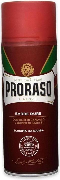 Proraso Mousse à raser Red Line Nourrissante Sandalwood 300ml (400 ml, Crème à raser)