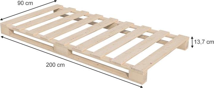 Produktbild VitaliSpa Palettenbett (90 x 200 cm)