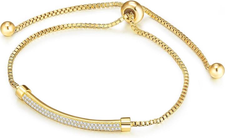 Produktbild Lulu & Jane Damen Messing Zirkonia gelbgold - 29687 (28.60 cm, Messing)