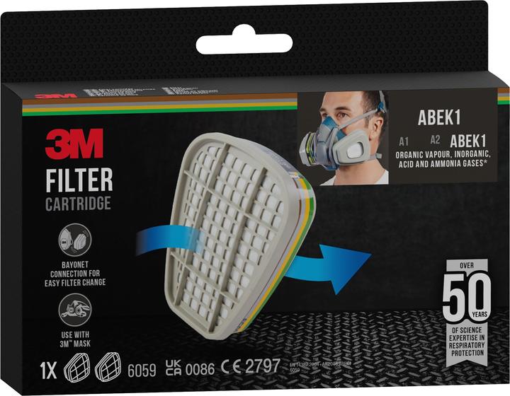 Actual product image 3M Replacement filter (ABEK1, 2 x)