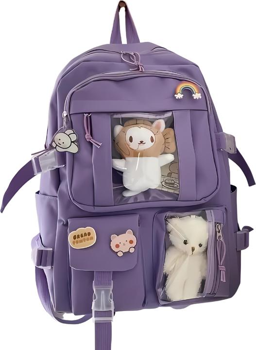 Immagine prodotto A Little Lovely Company Zaino per bambini con peluche, viola