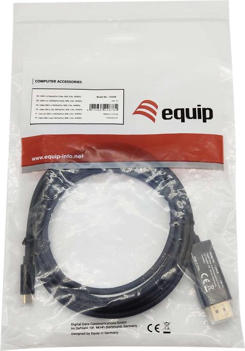 Immagine prodotto equip USB Tipo C - DisplayPort (3 m, DisplayPort, USB tipo C)