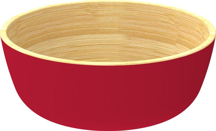 Produktbild Nuts Bambus Schüssel M rot 18x7cm