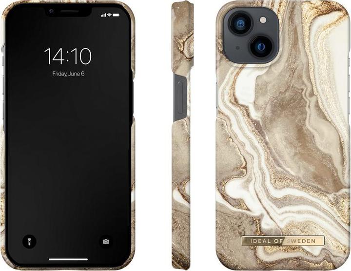 Actual product image iDeal Of Sweden Designer Hard Cover Golden Sand Marble (Apple iPhone 13 mini)