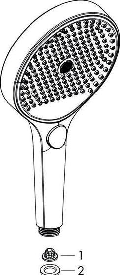 Produktbild hansgrohe Rainfinity 130 EcoSmart (3 Strahlarten, 9 l/min)