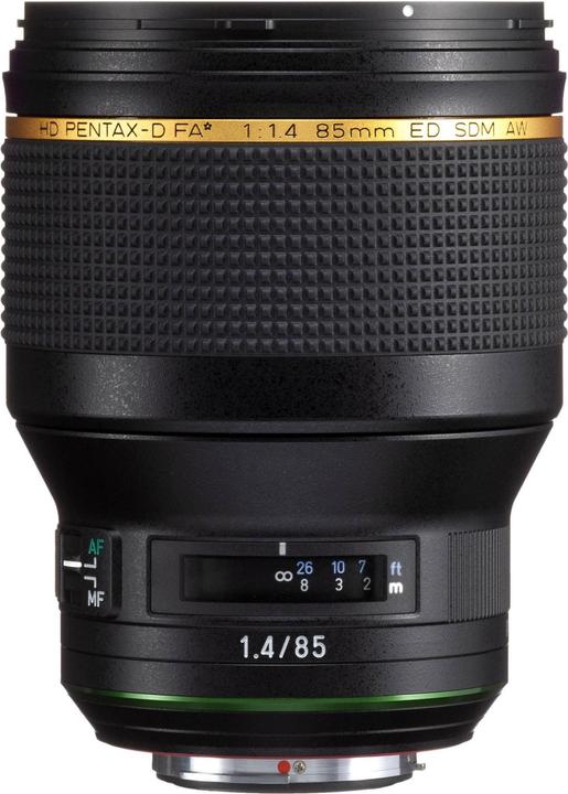 Actual product image Pentax HD D-FA* 85mm/1.4 SDM AW (Pentax K, APS-C / DX)