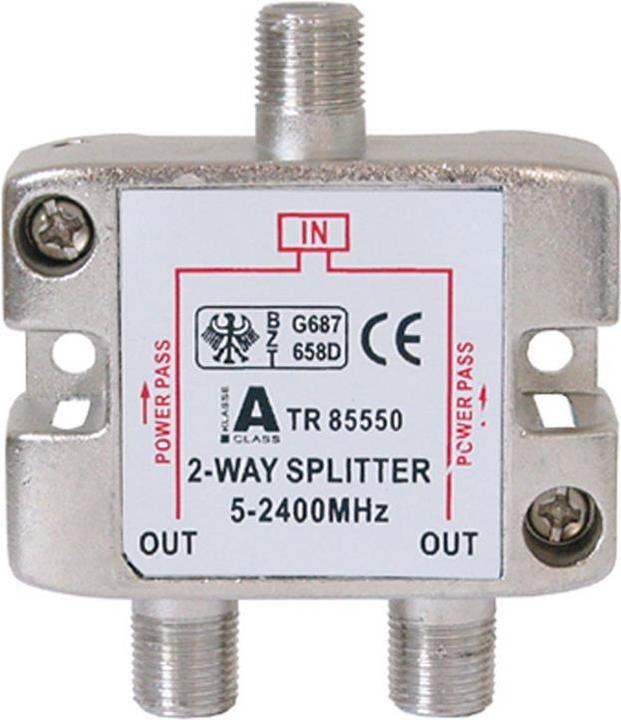 Image du produit Shiverpeaks BASIC-S Répartiteur SAT, 2x, 5-2400 MHz 3 x F-coupleur, BZT (Câble d'antenne)
