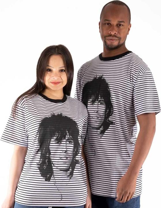 Actual product image The Rolling Stones Unisex Adult Keith Striped T-Shirt (XL)