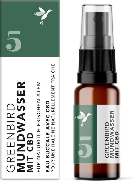 Actual product image Greenbird Mouthwash with CBD 5 liq (10 ml, Mouthwash)