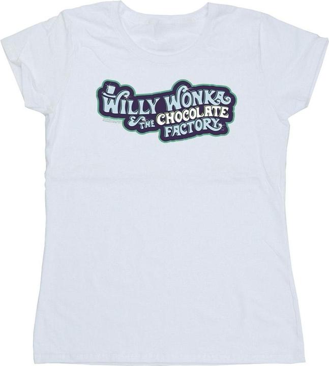 Immagine prodotto Willy Wonka & the Chocolate Factory Chocolate Factory Logo Maglietta Donna (S)