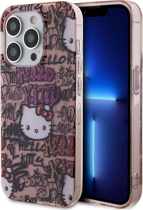 Immagine prodotto Hello Kitty HKHCP13LHDGPTP iPhone 13 Pro / 13 6.1" różowy/rosa custodia rigida IML Tags Graffiti (Apple iPhone 13 Pro)