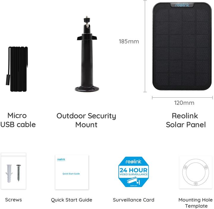 Actual product image Reolink Solar panel RL-Solar for cameras (Solar panel)