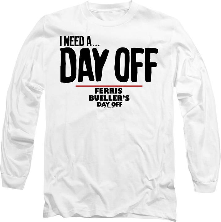 Immagine prodotto Ferris Bueller´s Day Off Ferris Bueller's Day Off Ferris Bueller Needs A Day Off Maglietta Adulto Unisex (M)