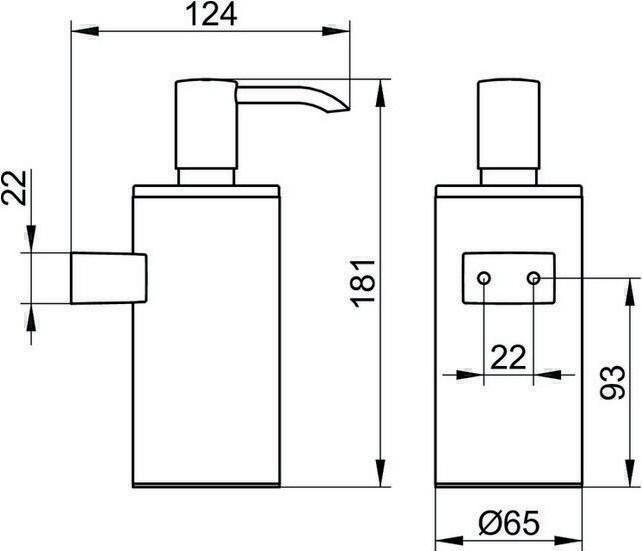 Actual product image Keuco Soap dispenser Plan chrome