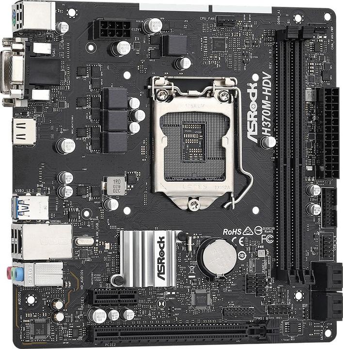 Immagine prodotto AsRock H370M-HDV (LGA 1151, Intel H370, mATX)