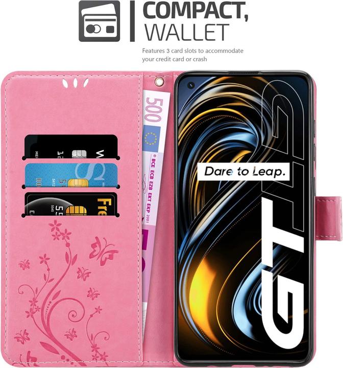 Productafbeelding Cadorabo Bloem Boek hoesje voor Realme GT / GT Neo 2T / Q3 PRO (Realme GT Neo 2T, Realme Q3 Pro 5G)
