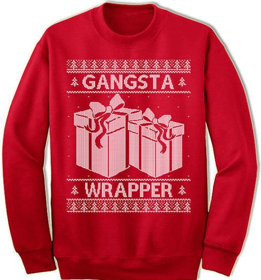 Produktbild Green Turtle Gangsta Wrapper er Ugly Christmas Sweater (XL)